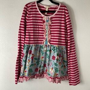 Girls Matilda Jane Christmas Nutcracker Top Shirt Sz 14‎